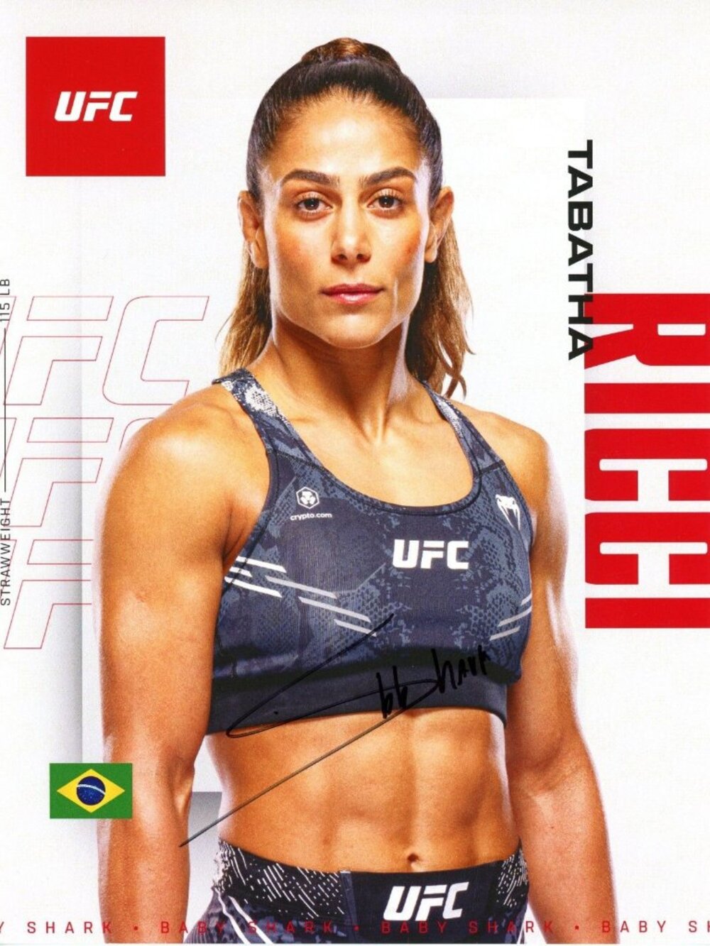 Tabatha Ricci Signed UFC 8.5x11 Photo MMA Proof COA Autograph